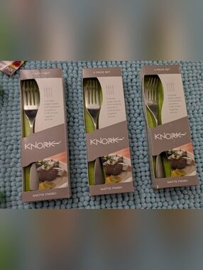 Lot Of Knork(Knife And Fork In One) And Containers